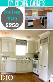 Kitchen Cabinet Makeover For Less Than 250 Love The Color Maybe For The Upper Cabinets Diy Kitchen Cabinets Diy Kitchen Update Kitchen Cabinets