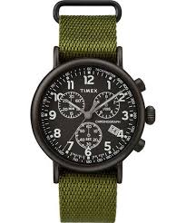 Timex Standard Chronograph 41mm Fabric Strap Watch Timex Timex Watches Mens Accessories Necklace