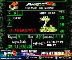 Syair Sydney Hari Jumat 25 Oktober 2019 Minggu Sydney