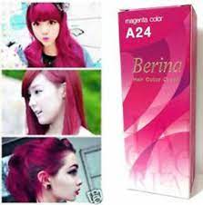 The magenta hair tone is a neutral color. Berina Permanent Hair Dye Color Farbe Creme A24 Magenta Ebay