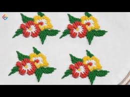 Hand Embroidery All Over Design For Dresses 4 Latest All Over Embroidery Design Youtub In 2020 Flower Embroidery Designs Brazilian Embroidery Hand Embroidery Videos