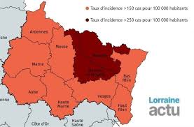 05 nouveaux cas confirmés, 16 guérisons et 00 décès à la date du 28 avril 2021 », service d'information du gouvernement du burkina faso. Cartes Covid 19 Dans Le Grand Est Vers Un Possible Confinement La Situation Dans Votre Departement Lorraine Actu