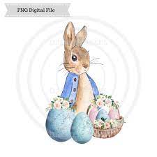 Excited To Share This Item From My Etsy Shop Peter Rabbit Easter Png Sublimation Design Easter Eggs P Peter Rabbit Illustration Easter Paintings Easter Art