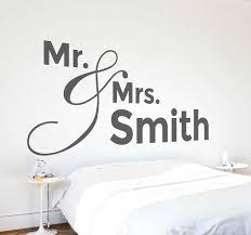 Make sure this fits by entering your model number.; Personalised Mr Mrs Wall Decal Tenstickers