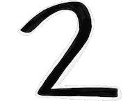 The number 2 is drawn without taking the pencil off the page. Number 2 Sticker For Ios Android Giphy