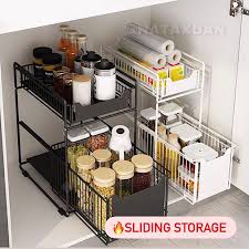 Assembly tips on ikea kitchen cabinet and sink base. Free Courier Storage Rack Drawer Organizer Organiser Cabinet Slim Metal Spice Spices Condiments Toiletries Toilet Kitchen Under Sink Ikea Muji Minimalistic Minimalist Nordic Black White Sliding Table Counter Top Shelf Shelving Shelve