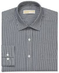 Black And White Gingham Shirt Dress Michael Kors Dress Shirt Black And White Gingham Check Long Sleeve Shirt Dress Shirts Men Macy S Mens Shirt Dress Shirt Dress Long Sleeve Shirts