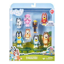 Bluey Bluey S Family Friends 8 Figure Multi Pack Target Australia Preschool Toys Playset 2nd Birthday Parties