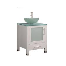 white single sink bathroom vanity with