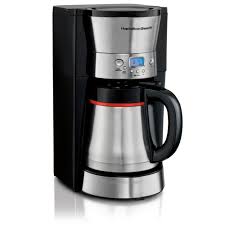 Even though the ge coffee maker manufacturer is as big an organization as say keurig or bunn, the ge coffee makers are certainly not as popular as these or other well known coffee makers. Hamilton Beach 10 Cup Black And Stainless Steel Drip Coffee Maker With Thermal Carafe 46896 The Home Depot