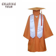 Wholesale Matte Orange Kids Graduation Cap Tassel Gown China Graduation Cap Gown And Wholesale Graduation Cap Gown Price Made In China Com