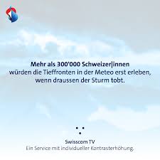 Es werden keine daten an dritte weitergeleitet. Swisscom Nicht Jeder Hat Die Sehkraft Um Die Tieffronten In Der Meteo Zu Erkennen Genau Dafur Bieten Wir Mit Swisscom Tv Eine Individuelle Kontrasterhohung An Barrierefrei Gemeinsambereit Bereit Https Bit Ly 2ys8s5lde Facebook