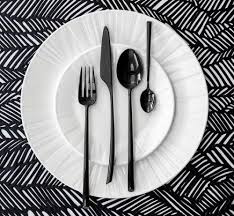 Extravagant Und Ausdrucksvoll Schwarzes Besteck Wohnideen Und Dekoration Besteck Set Besteck Essen