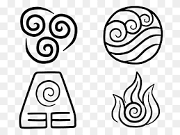 Katara bloodbending the southern raiders' captain. Avatar Element Emblem Aang Korra Azula Appa Katara Elements Angle Face Text Png Pngwing