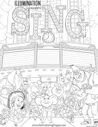 Print Movie Sing Coloring Pages Sing Movie Online Coloring Pages Coloring Pages For Kids