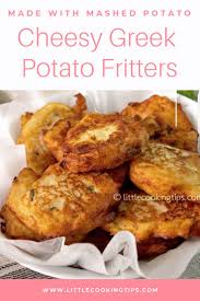 Easy Greek Style Potato Fritters With Cheese And Mint Made With Mashed Potato Potato Fritters Fritters Veggie Fritters