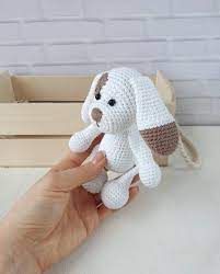 Miniature Crochet Dog Crochet Dog Stuffed Animal Amigurumi Etsy In 2021 Crochet Dog Dog Stuffed Animal Handmade Plush