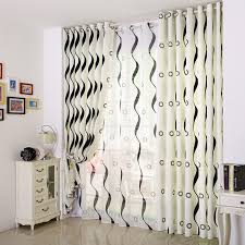 Home ideas wonderful striped curtains for beautiful window. Reviews Custom Black White Striped Curtains In Poly Cotton Fabric