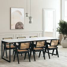 Black and white marble kitchen table. Marble Dining Tables Aime Te