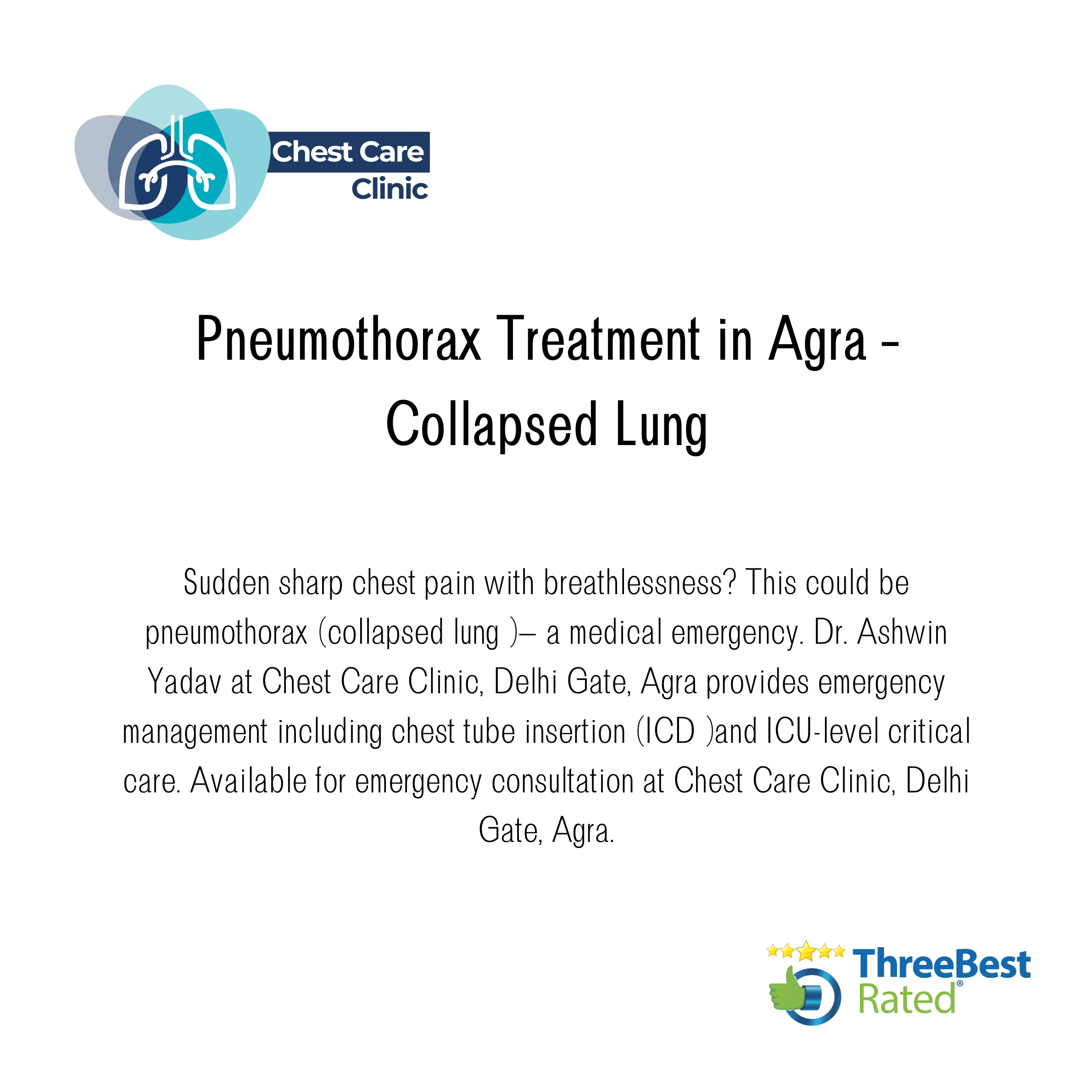 Pneumothorax Treatment in Agra – Collapsed Lung product image