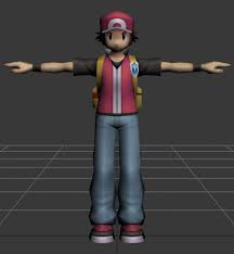 Pokemon Trainer Model Super Smash Bros Brawl Pokemon Trainer Red Pokemon Trainer