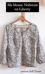 Couture Ma Blouse En Liberty Nolwenn Blouse Couture Facile Coudre Un Biais