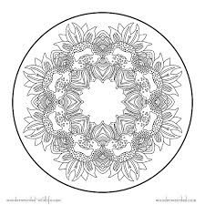 Sunflower Mandala Coloring Pages Free Flower Coloring Pages Sunflower Mandalas Sunflower Colors Coloring Pages Peacock Coloring Pages