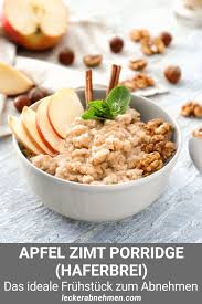 Schnelles Apfel Zimt Porridge Fitness Rezept Zum Abnehmen In 2020 Lebensmittel Essen Rezepte Essen Und Trinken