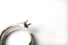 Slug barkoduyla Ring Sterling Silver
