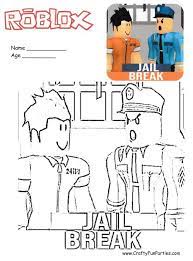 See more ideas about coloring pages, roblox, printable coloring pages. Roblox Jail Break Coloring Page Roblox Coloring Pages Roblox Best Part Of Me