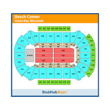 Resch Center Map Battery Operated White Led Lights