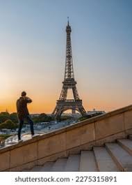 Paris Eifel Tower France Men Watching Stock Photo 1302734263 | Shutterstock