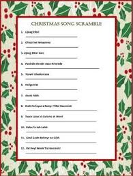 Two Christmas Song Scrambles Christmas Music Christmas Song Diy Christmas Tree