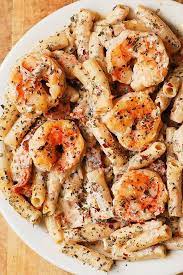 Creamy Mozzarella Shrimp Pasta Julia S Album Recipes Italian Pasta Recipes Pasta Dishes