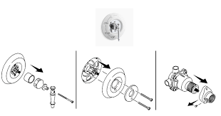 Use an adjustable wrench to unscrew these, and then reach under and behind the sink basins to feel for the screws that hold the faucet to the counter via a large washer. How To Remove Kohler Shower Handle Shower Eden