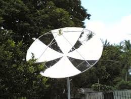 I have another dish which is almost 6 feet.i took the dimensions from it.i put a aluminium strip on it and bend it according to the dish.then i bend these pipes according to that strip and again i check it by putting it on my dish. 8 Feet Home Made C Band Satellite Dish Antenna