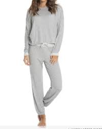 Barefoot Dreams Malibu Collection Lounge Set Grey Cream Dandy Lions Gifts Maryville