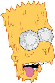 Hd wallpapers and background images Melting Bart With Diamond Eyes Simpsons Drawings Bart Simpson Drawing Simpsons Art