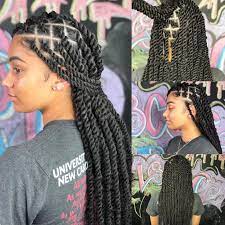 8 Super Cute Protective Styles For Winter Twist Braid Hairstyles Twist Braids Black Girl Braided Hairstyles