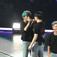 I Cant Breath They Were So Touchy And All Flirty On Stage Im Screaming Clip Taekook Taehyung Bts