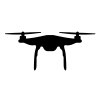 The Noun Project Drone Unmanned Aerial Vehicle Drone Logo