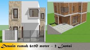 Rumah 5 9 split level 2 lantai jasa desain rumah online sumber : Desain Rumah Minimalis 6x10 Meter 2 Lantai Youtube