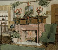 Make amazing antique shelf using a wood slats and a rope. Old Fashioned Christmas Greenery Decorating Ideas A Hundred Years Ago