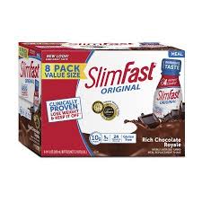 Slimfast Original Meal Replacement Shakes Rich Chocolate Royale 11 Fl Oz 8 Ct Walmart Com Slim Fast Meal Replacement Shakes Replacement Shakes