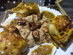 It is not unusual to see pieces of chicken in the dish, as there are a number of variations on seffa. Facebook