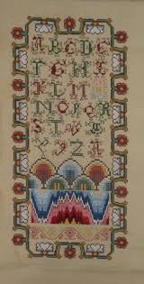 Our Scarlet Letter Years Blog Two Finished The Scottish Band Cross Stitch Samplers Scottish Bands Cross Stitch Alphabet