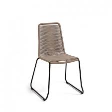 Lot De 2 Chaises De Jardin Vintage Metal Et Corde Amirah Chaise De Jardin Chaise Chaise Design