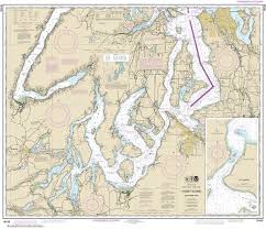 18448 Puget Sound Seattle To Olympia Nautical Chart