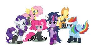 Rainbow Dash Pinkie Pie Rarity Fluttershy Twilight My Little Pony Punk 1920x1080 Download Hd Wallpaper Wallpapertip