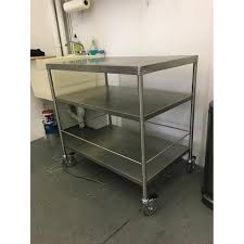 For instant storage and countertop space, try a kitchen island or a kitchen cart. Ikea Flytta Stainless Steel Rolling Kitchen Cart Aptdeco